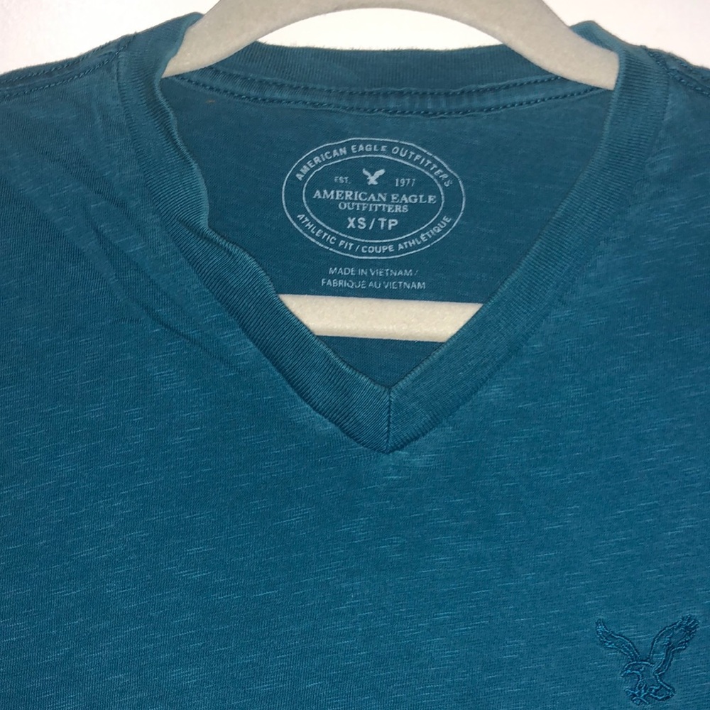 AEO Blue ATHLETIC FIT TSHIRT - Picture 2 of 6